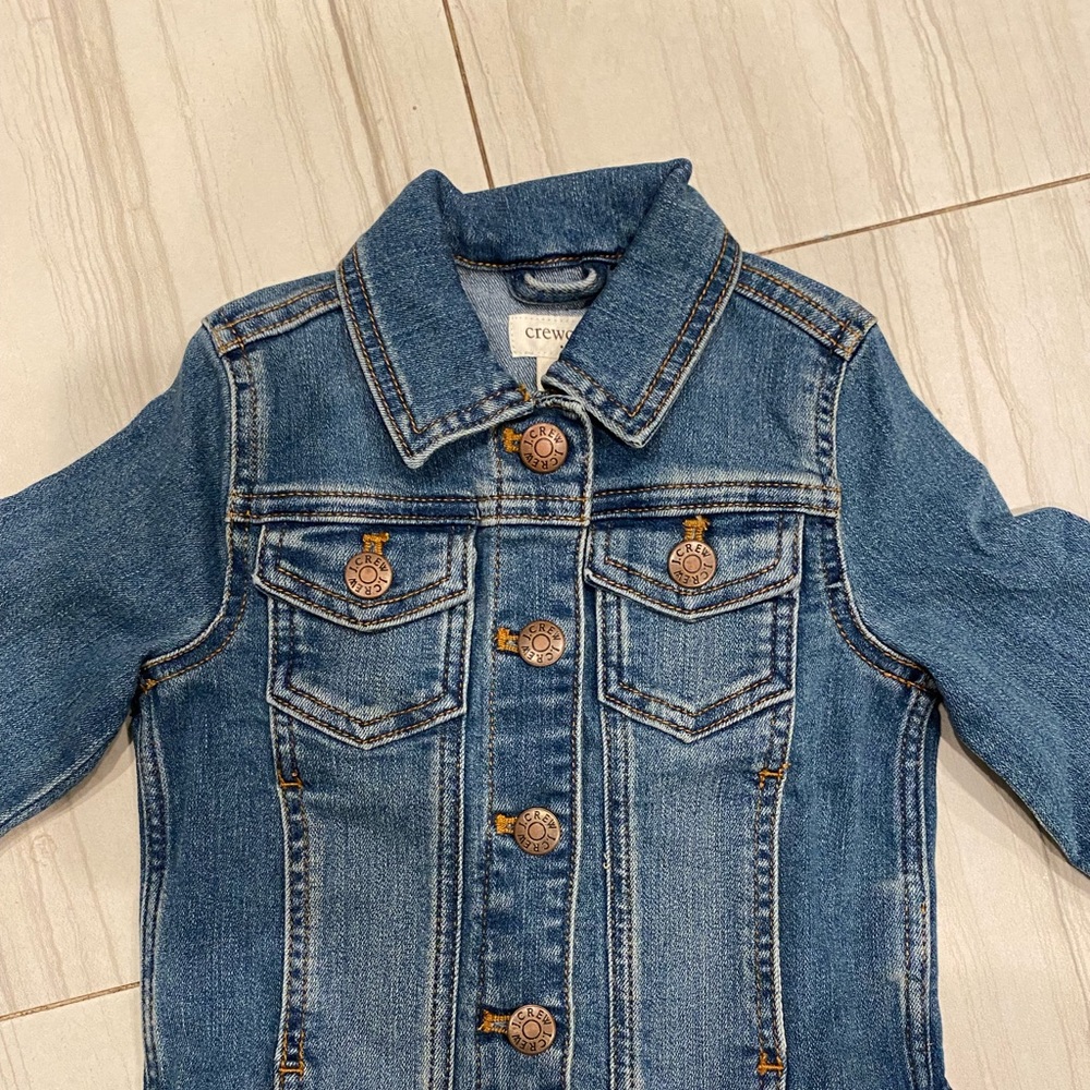 NWT J.Crew  Crewcuts jean jacket. 3T Smoke and pet free home.